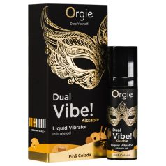   Orgie Dual Vibe! - skystasis vibratorius - pina kolada - 15 ml