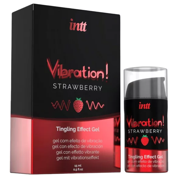 Intt Vibration! - skystas vibratorius - braškių skonio - 15ml