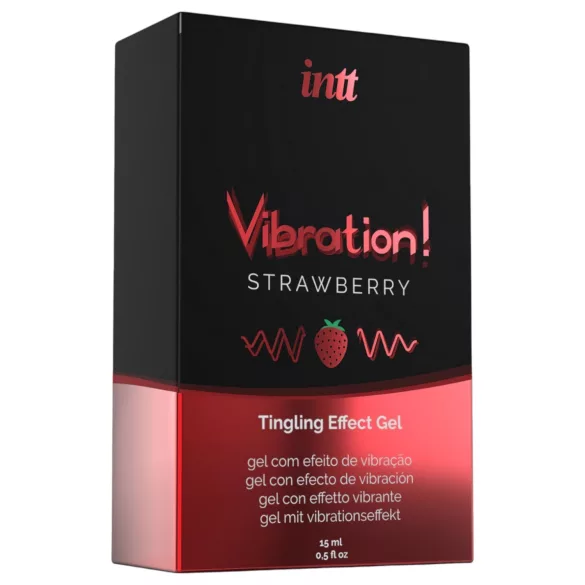 Intt Vibration! - skystas vibratorius - braškių skonio - 15ml