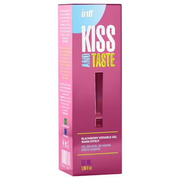 Intt Kiss and Taste - šildantis lubrikantas - gervuogių - 55 ml