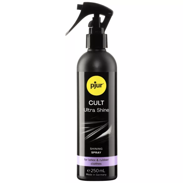 pjur Cult Ultra Shine - blizgesį suteikiantis purškiklis latekso drabužiams (250 ml)