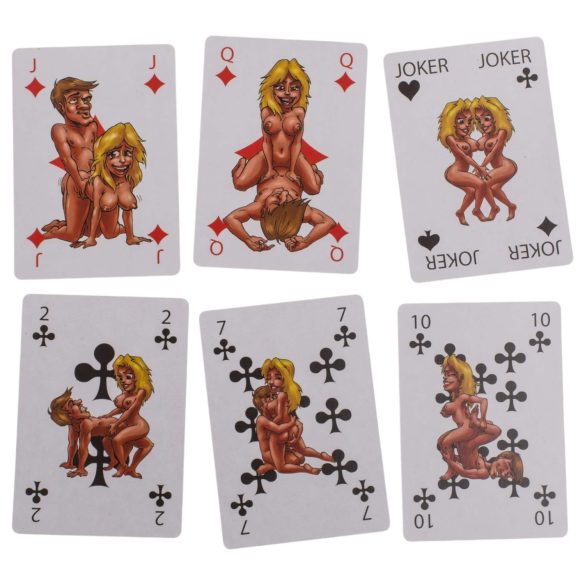 Kama Sutra - žaidimų kortos su erotiniais paveikslėliais - 54 vnt