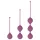 Cotoxo Belle - geišos kamuoliukų rinkinys - 3 vnt - violetinė
