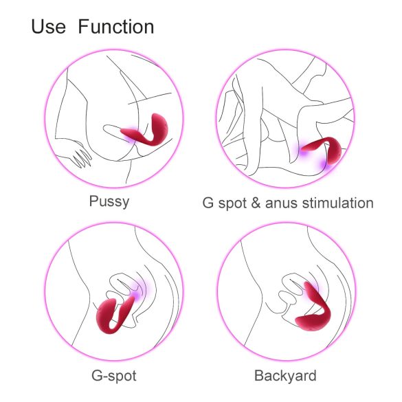 Cotoxo Cupid 2 - poros vibratorius su nuotolinio valdymo pultu - raudonas