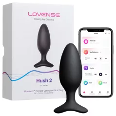   Lovense Hush 2 S - programėle valdomas analinis vibratorius (38 mm, juodas)