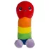 Pliušinis penis - 30 cm - vaivorykštė