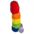 Pliušinis penis - 30 cm - vaivorykštė