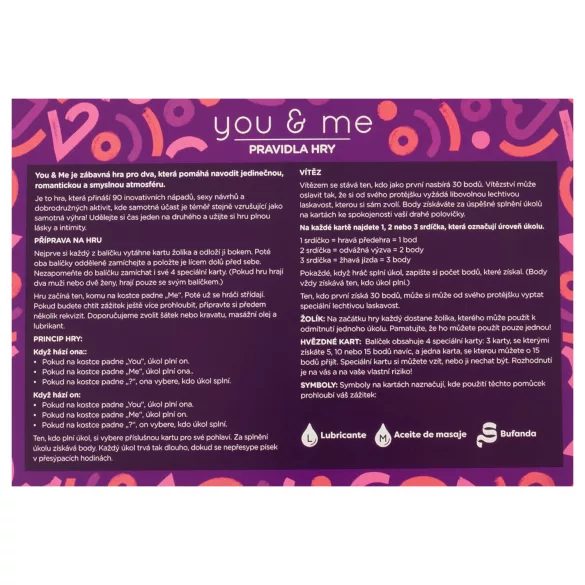 you & me - erotinis porų žaidimas (čekų kalba)