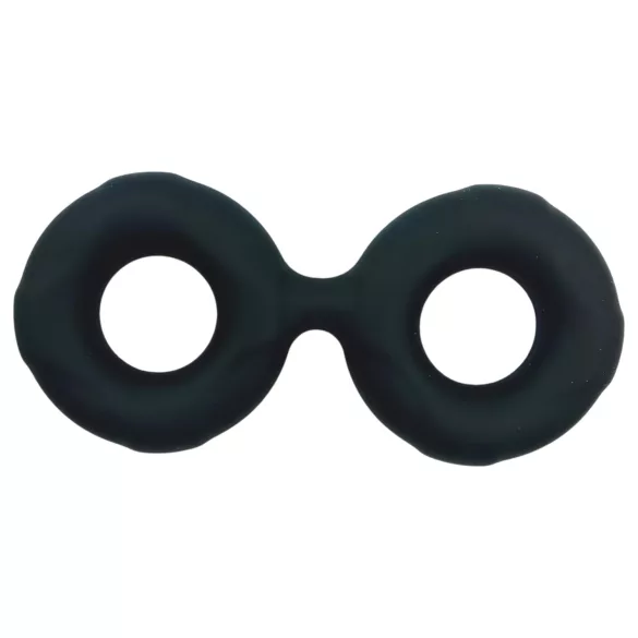 Pulselock Taur - dvigubas penio ir sėklidžių žiedas (juodas) - 25 mm