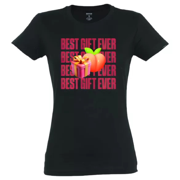 Best Gift Ever - moteriški marškinėliai - juoda - XL