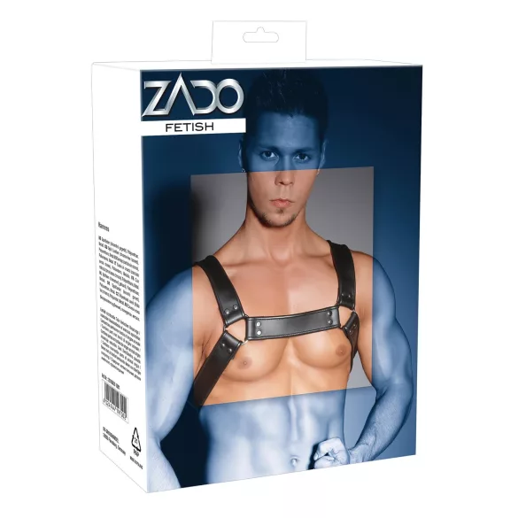 ZADO - odinis krūtinės diržas - juodas