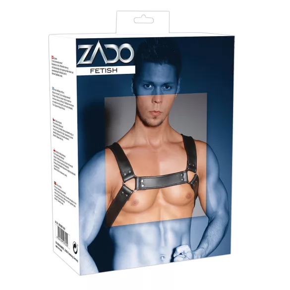 ZADO - odinis krūtinės diržas - juodas
