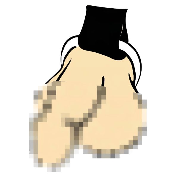 ZADO - vyriškas odinis kūno diržas - juodas (S-L)