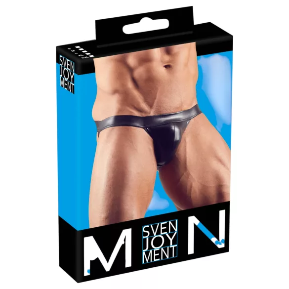 Svenjoyment - blizgūs jockstrap apatiniai - juodi - L