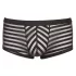 Boxer - permatomas dryžuotas - juodas - XL