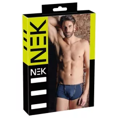   NEK - vyriški bokseriai - juodi su mėlynais raišteliais, tinkleliu