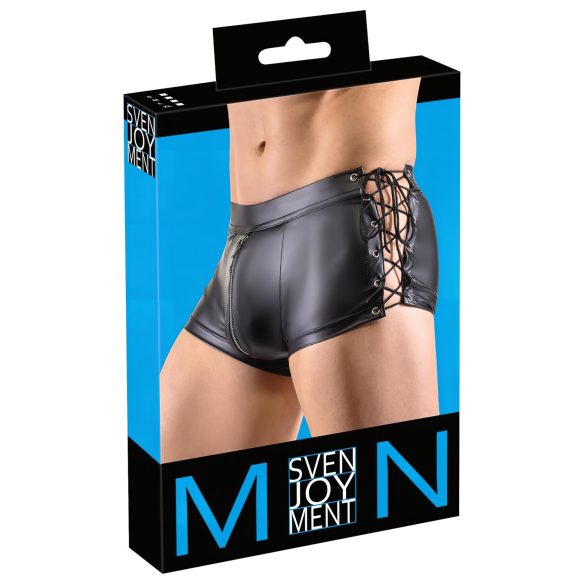 Svenjoyment - švelnūs raišteliniai bokseriai (juodi) - L
