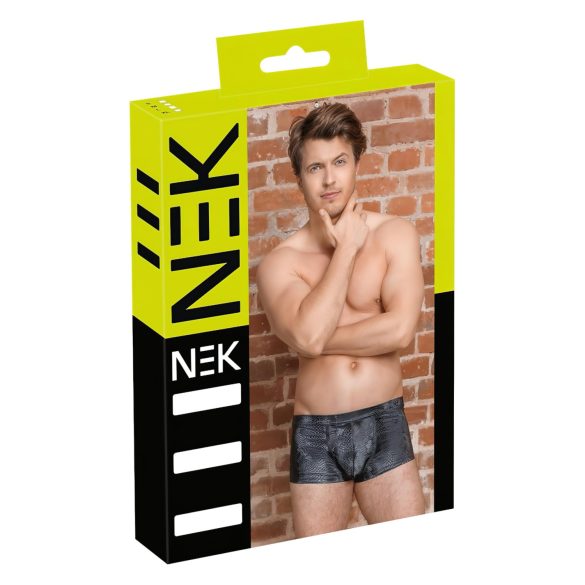 NEK - juodoji gyvatės odos rašto kelnaitės - XL