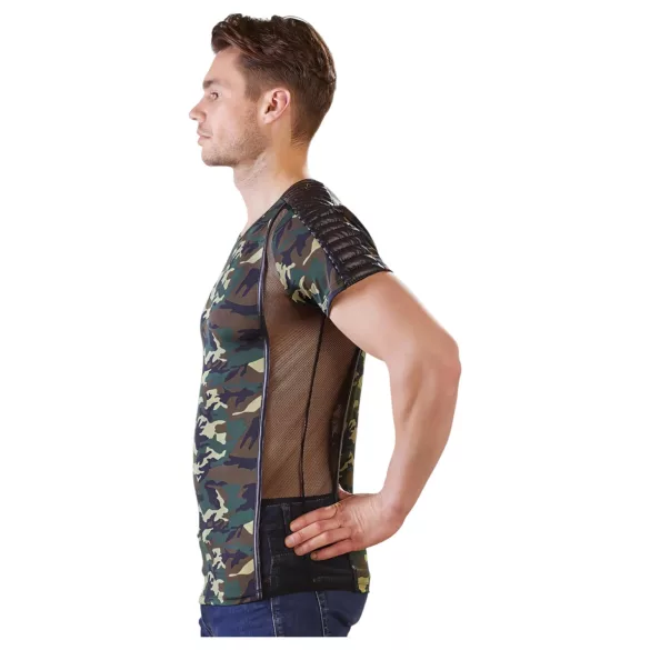 NEK - vyriški marškinėliai su kamufliažu (žalia-ruda) - 2XL