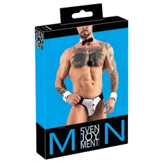   Svenjoyment - vyriški kelnaitės tarnui kostiumas - juoda balta - M