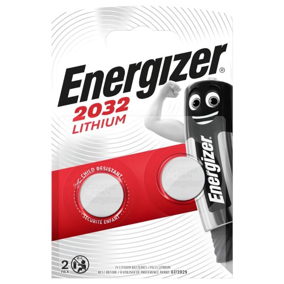 Energizer mygtukinė baterija - CR2032 (2 vnt.)