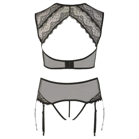 Cottelli Plus Size - apatinio trikotažo rinkinys su nėriniais ir akutėmis