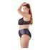 Cottelli Plus Size - Kryžminis liemenėlė ir apatinukai (juoda) - 85E/L
