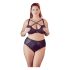Cottelli Plus Size - Kryžminis liemenėlė ir apatinukai (juoda) - 85E/L