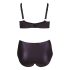 Cottelli Plus Size - Kryžminis liemenėlė ir apatinukai (juoda) - 85E/L