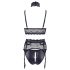 Cottelli Bondage - apatinio trikotažo rinkinys su antrankiais - juodas - L