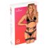 Obsessive Alessya - nėrinių apatinių komplektas (juoda) - M/L