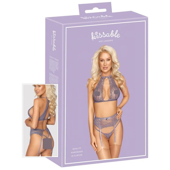 Kissable - moteriški nėriniuoti apatiniai - violetinė - L/XL