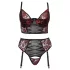 Cottelli Plus Size - reguliuojamas liemenėlės rinkinys (raudonas)