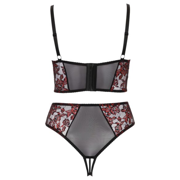 Cottelli Plus Size - liemenėlės rinkinys - raudona