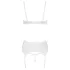Cottelli - liemenėlės rinkinys su raišteliais, nėriniais - balta - 85C/L