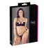Cottelli - atvira liemenėlė su dirželiais ir žiedais - juoda - tanga - 85B/L