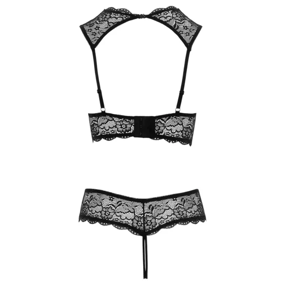 Cottelli - atvira liemenėlės rinkinys - juoda - 80B/M