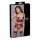 Cottelli Bondage - moteriškas liemenėlės rinkinys su nėriniais - raudonas - XL