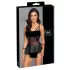 Cottelli Bondage - blizgus rinkinys su rankų antrankiais - juodas - 80B/M