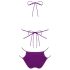 Obsessive Balitta - žvilgantis violetinis bikini su kaklo diržu - L
