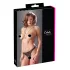 Cottelli - atvira nėriniuota string tanga su perlais - juoda - XL