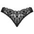 Obsessive Donna Dream - nėrinė atvira stringė (juoda) - M/L
