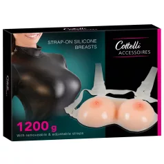   Cottelli - dirbtinės krūtys - silikonas - prisegamos - 2x600g