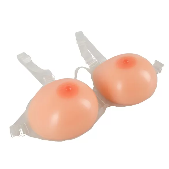 Cottelli - silikoninės prisegamos krūtys - push-up - 2x1200 g