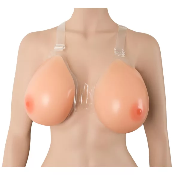 Cottelli - silikoninės prisegamos krūtys - push-up - 2x1200 g