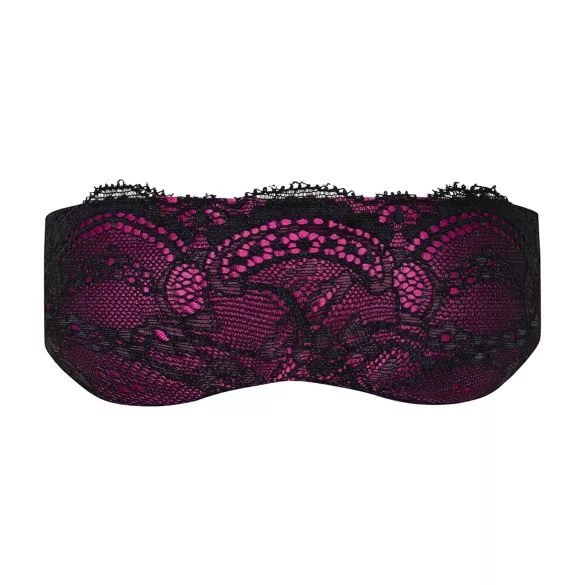 Obsessive Roseberry - nėriniuota akių kaukė - violetinė juoda