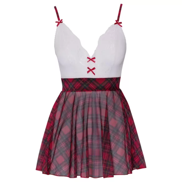 Cottelli - mokinukės kostiumas - raudona balta - XL