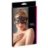 Cottelli - Siuvinėta, nėrinių kaukė akims (juoda)