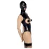 Bad Kitty - atvira bodis ir burnos kaukė - juoda - L