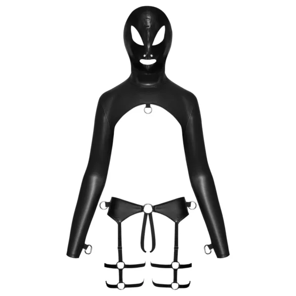 Bad Kitty - BDSM apatinio trikotažo rinkinys - juoda - M